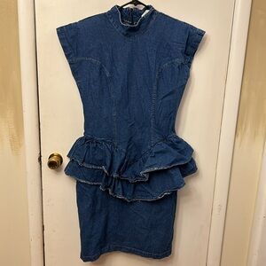 Hollywood Blvd Women’s Denim Dress Vintage See Measurements